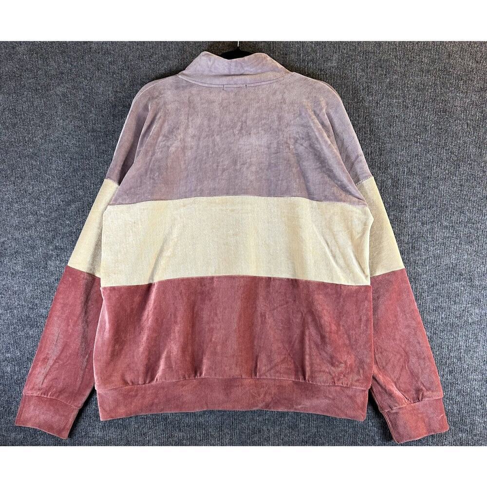 Staccato Pullover Sweater Womens Large Multicolor Striped L/S Casual 1/4 ZIP - Picture 3 of 7
